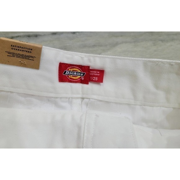 Dickies High Rise Frayed Worker Shorts White NWT - Picture 4 of 10